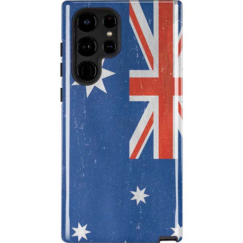 Australia Flag Distressed Galaxy Cases